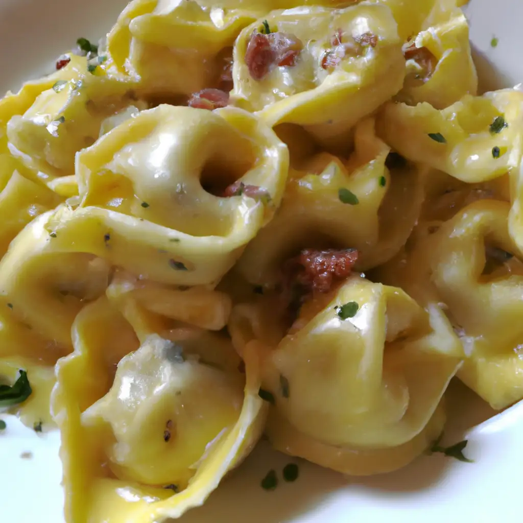 tortellini a la carbonara de las recetas italianas mas míticas